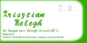 krisztian melegh business card